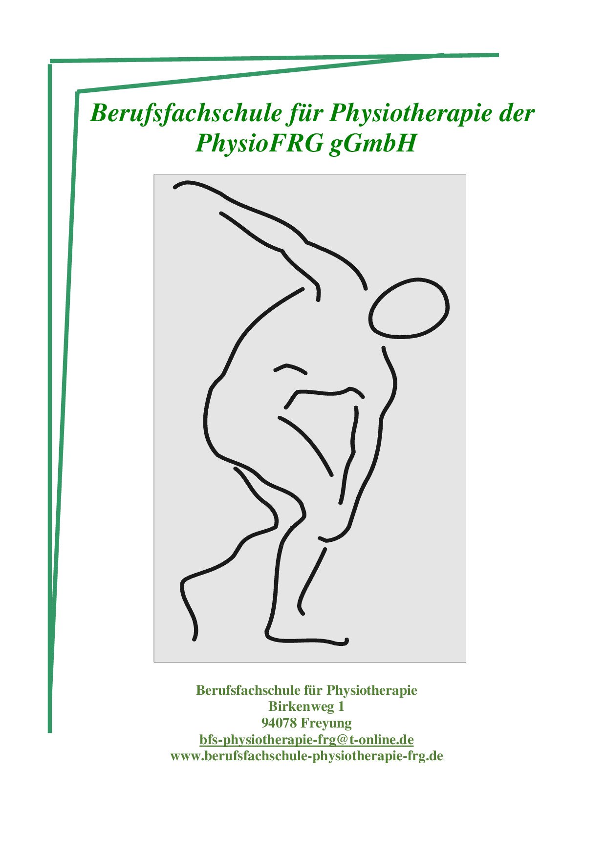 Staatlich anerkannte Berufsfachschule für Physiotherapie Freyung der PhysioFRG gGmbH - Logo