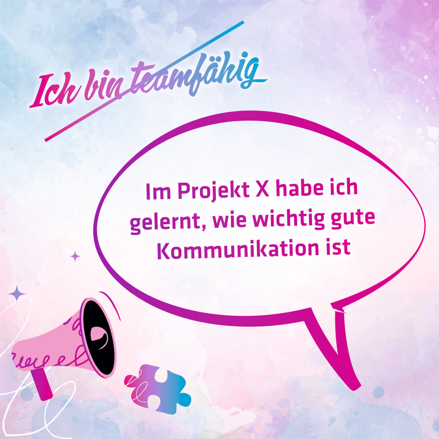 Dein Auftritt zählt, Selbstvermarktung